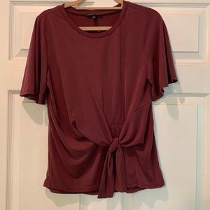 Moa Moa women’s blouse.  Plum.  Medium